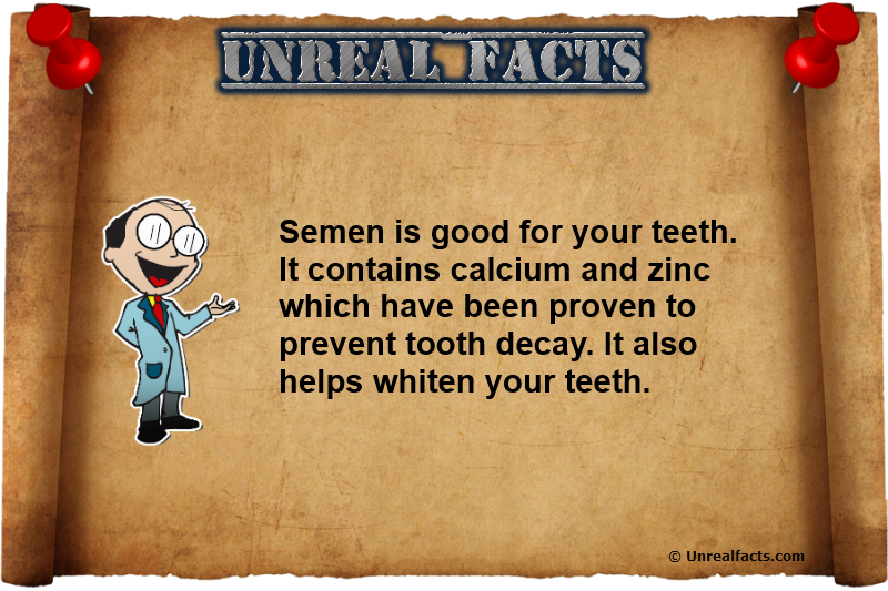 semen good for teeth