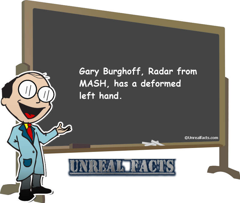 gary burghoff deformed hand