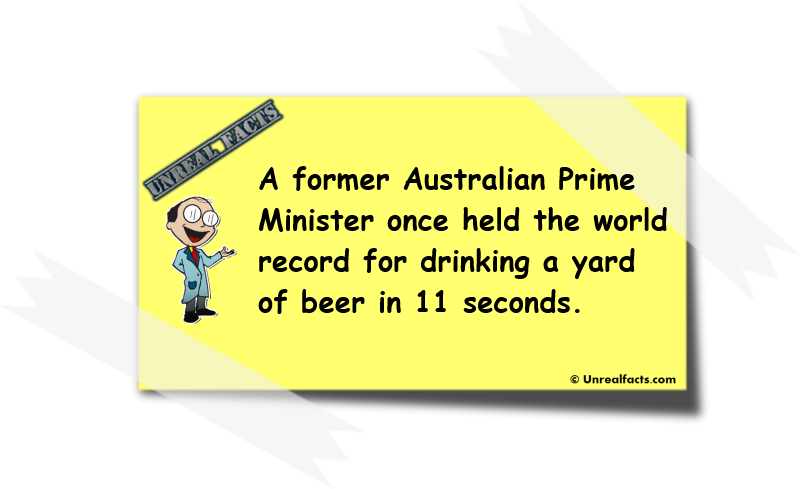australian prime minister yard of beer