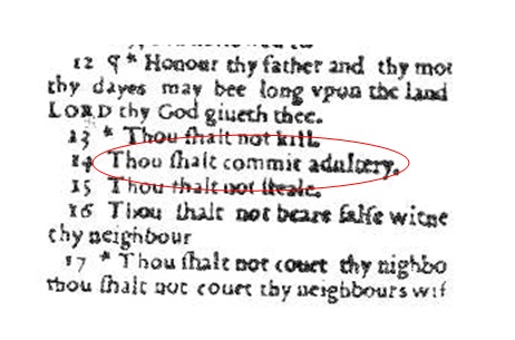 thou shalt commit adultery typo