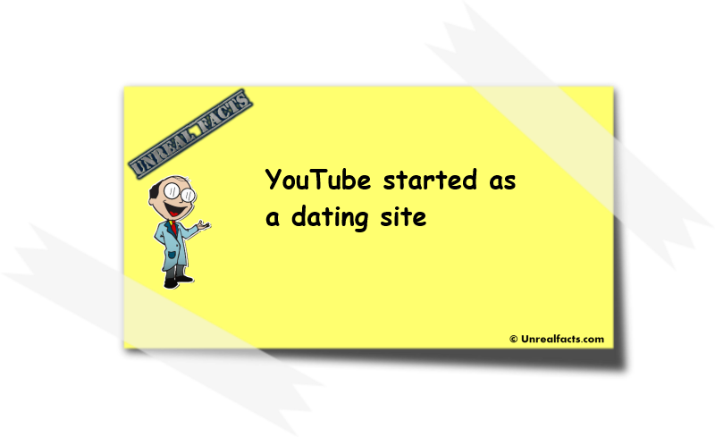 youtube started as a dating site