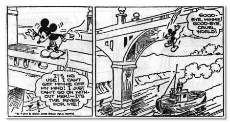 mickey mouse suicide comic