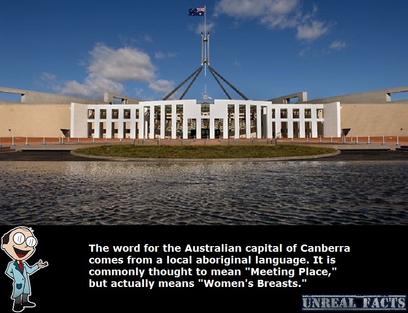 canberra means women's breasts