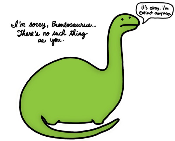 brontosaurus isn't real