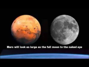 Moon Same Size As Mars, The Mars Hoax
