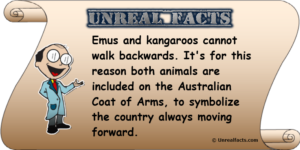Emus And Kangaroos Cannot Walk Backwards
