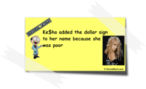 Kesha Dollar Sign Story - She Added It Because She Was Poor