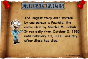 The Longest Story Ever Written by One Person is Peanuts