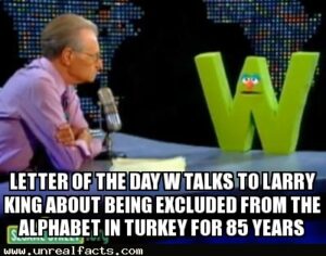 The Letters Q, W And X Were Illegal In Turkey Until 2013